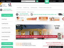 Tablet Screenshot of concept-energie-renouvelable.com